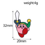 Pin Metálico Kirby Link Zelda Espada Maestra Broche Gamer