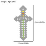 Pin Metálico Espada Estilo Píxel Broche Gamer Gaming