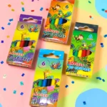 ✨ Mini Lápices de Colores con Dibujos de la Selva (Paquete con 6 Piezas) ✨
