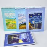 Libreta con Espiral A5 Colección Van Gogh – 46 Hojas Blancas de 100g