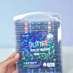 Set de 24 Marcadores Glitter Doble Punta - Estuche Portátil