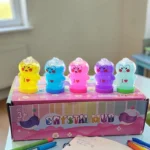 Slime Crystal Mud Bote Diseño Pingüino Kawaii Surtido Colores