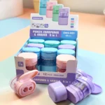 Sacapuntas Con Goma 2 En 1 Daimarse Pastel Con Depósito Doble DMS-880