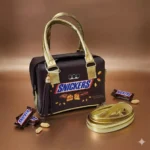 Bolso Estilo Snickers - Edición Especial con Detalles Dorados (20x14x13 cm)