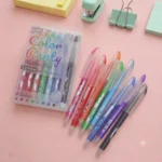 Set Plumas De Gel Chosch Color Party 8 Colores Punto Fino 0.5mm CS-R497.