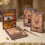 Cuaderno Cosido Antiguo Egipto Tamaño A5 – 100 Hojas Pergamino Decoradas