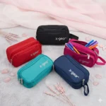 Lapicera X-Gear 3 Compartimentos: Organización Máxima en Fucsia y Negro 🎒