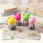Botella De Osito Con Ligas Elásticas Para Cabello Kawaii