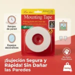 Cinta Doble Cara Espuma Montaje Pared Heavy Duty 2mx2cm