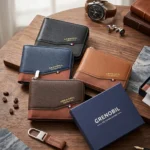 Cartera Bicolor Para Caballero en Caja Grenobil Con Cierre Compartimentos Tarjetas Billetes