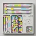 Set Plumas De Gel Armables Chosch Bloques Modulares Pastel 3 Pzas