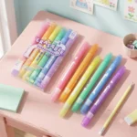 Set Marcatextos Borrables Chosch 6 Colores Doble Punta Pastel CS-N972.