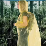 Impermeable Portátil Tipo Poncho Con Gorro Compacto Emergencia Lluvia