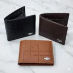 Cartera Billetera Para Hombre Grenobil Clásica Placa Alas Plateadas