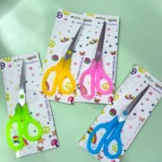 Tijeras Escolares de Acero Inoxidable – Colores Vibrantes