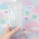 Barras de Silicón Transparente Delgadas para Pistola de Caliente – Paquete con 8 Barras