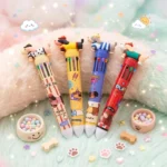 Multipluma Kawaii – 10 Colores en 1 con Figura 3D de Perrito