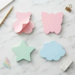 Notas Adhesivas con Formas Kawaii (Oso, Estrella, Nube, Mariposa) – Colores Pastel