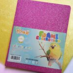 Paquete de 10 Piezas de Foami Escarchado Color Fucsia Tamaño Carta Titiko