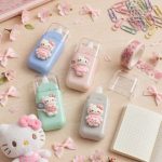 Pack de 2 Correctores en Cinta Diseño Hello Kitty con Figura 3D - Cinta Correctora Kawaii