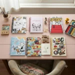 Libreta Profesional 200 Hojas Snoopy Cuadro C7 Pasta Dura Diseño Cute