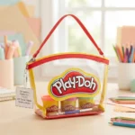 Bolsa Transparente Lapicera Cosmetiquera Play-Doh Con Asa De Mano
