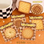 Notas Adhesivas Kawaii Diseño Galletas y Waffles (Milk Biscuit)