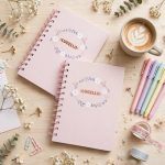 Cuaderno de Espiral B6 Rosa Pastel Lucello 13 x 18.1 cm con 100 Hojas