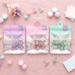 Clip Pinza Sujeta Documentos Pastel c/ Detalle Plateado 15 mm "Fashionable Stationery" (13 Piezas)